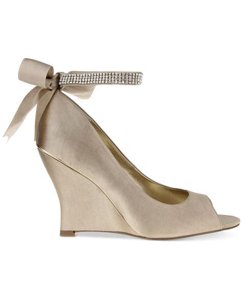 nina heels gold|nina wedge evening shoes.